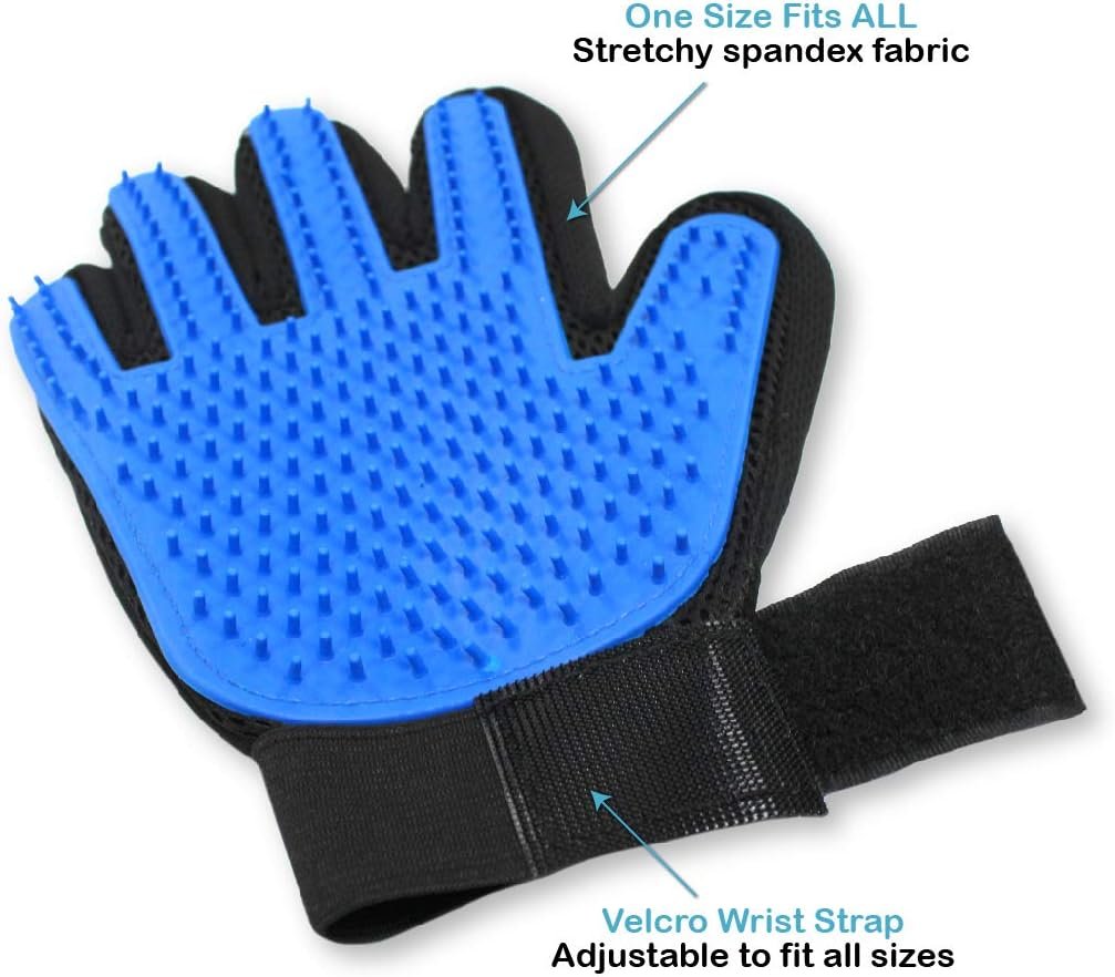 Pets First Dog & Cat Grooming Gloves - Professional Cat Hair Remover Glove - Image 5