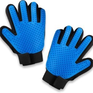 Pets First Dog & Cat Grooming Gloves - Professional Cat Hair Remover Glove
