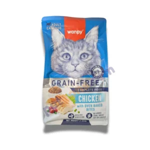 Wanpy Adult Cat Food – Chicken with Oven Baked Bites Dry Food (1.5Kg)