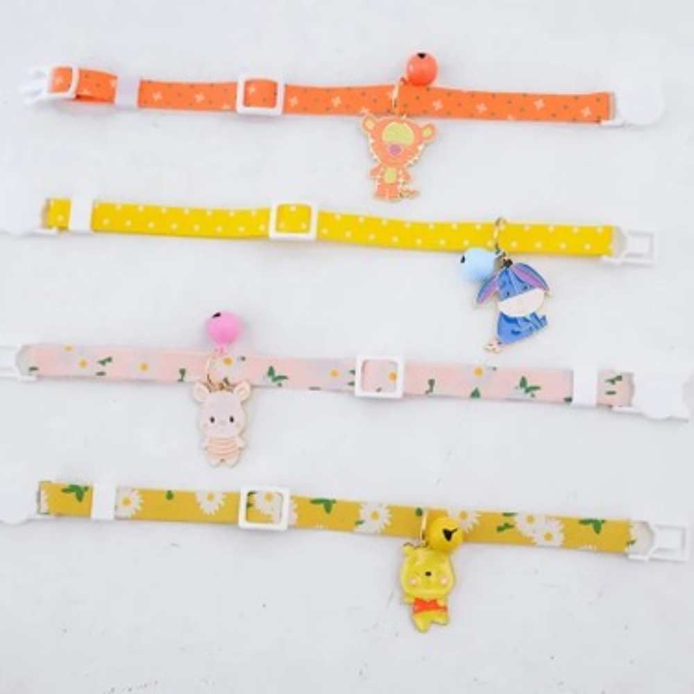 Cat Collar with Bell, Adjustable Pet Collar Strap Cat Safety Buckle for Cats