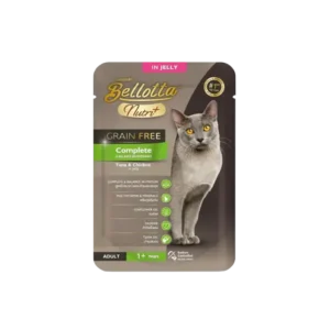 Bellotta Nutri Plus Grain Free Pouch Complete Tuna & Chicken Jelly 70gm