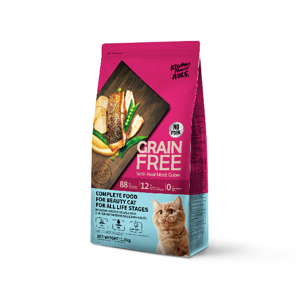 Kitchen Flavour Grain Free Dry Cat Food All Life Stage 400gm