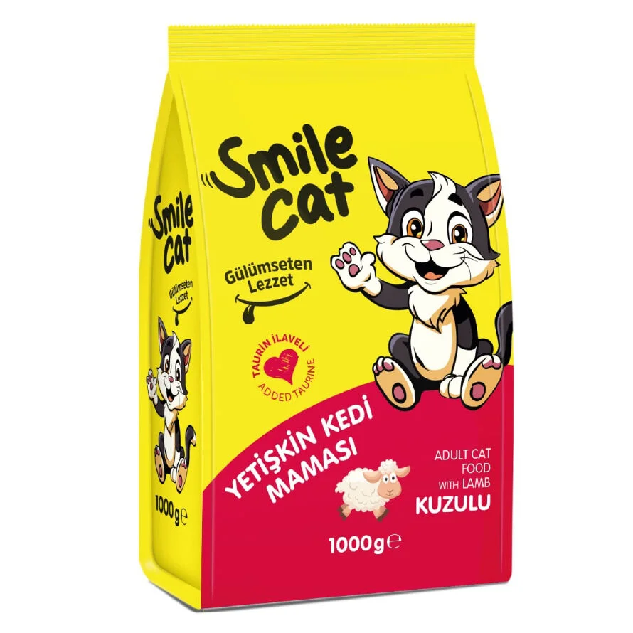 Smile Cat Adult Dry Cat Food with Lamb 1KG