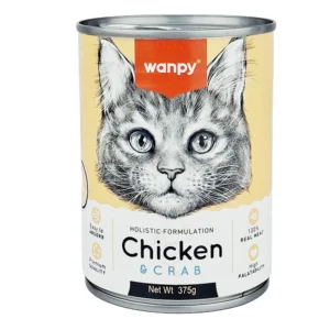 Wanpy Holistic Formulation Can Chicken & Crab 375gm