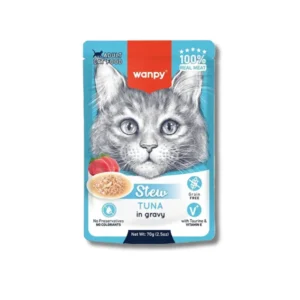 Wanpy Stew Tuna in gravy Cat Pouch 85gm