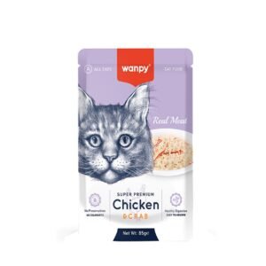 Wanpy Super Premium Pouch Chicken & Crab 85gm