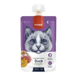 Wanpy Tasty Meat Paste Pouch Duck & Pumpkin 90gm