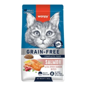 Wanpy Grain Free Super Premium Dry Cat Food Adult Salmon 1.5KG