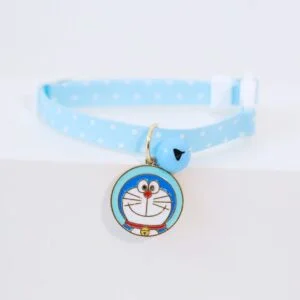 Doraemon-themed pet collar