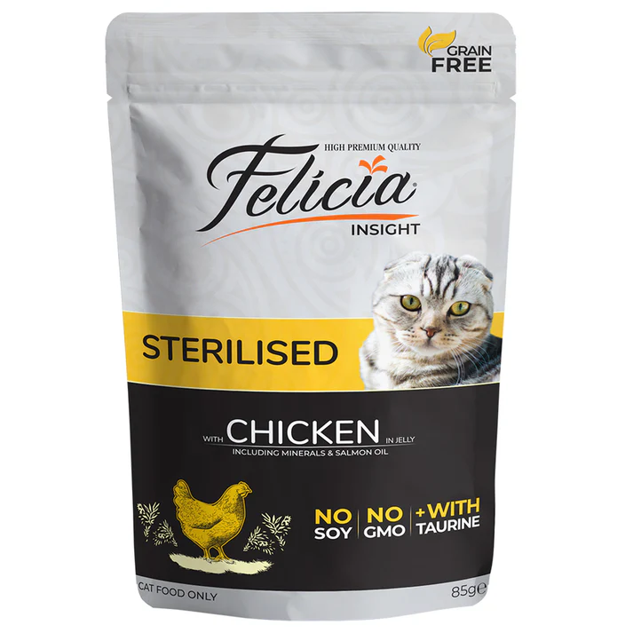 Felicia Grain Free Super Premium Pouch Sterilized Chicken 85gm