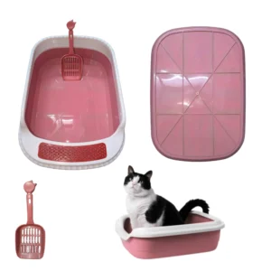 Large Cat Litter Box with Scoop – Spacious & Comfortable