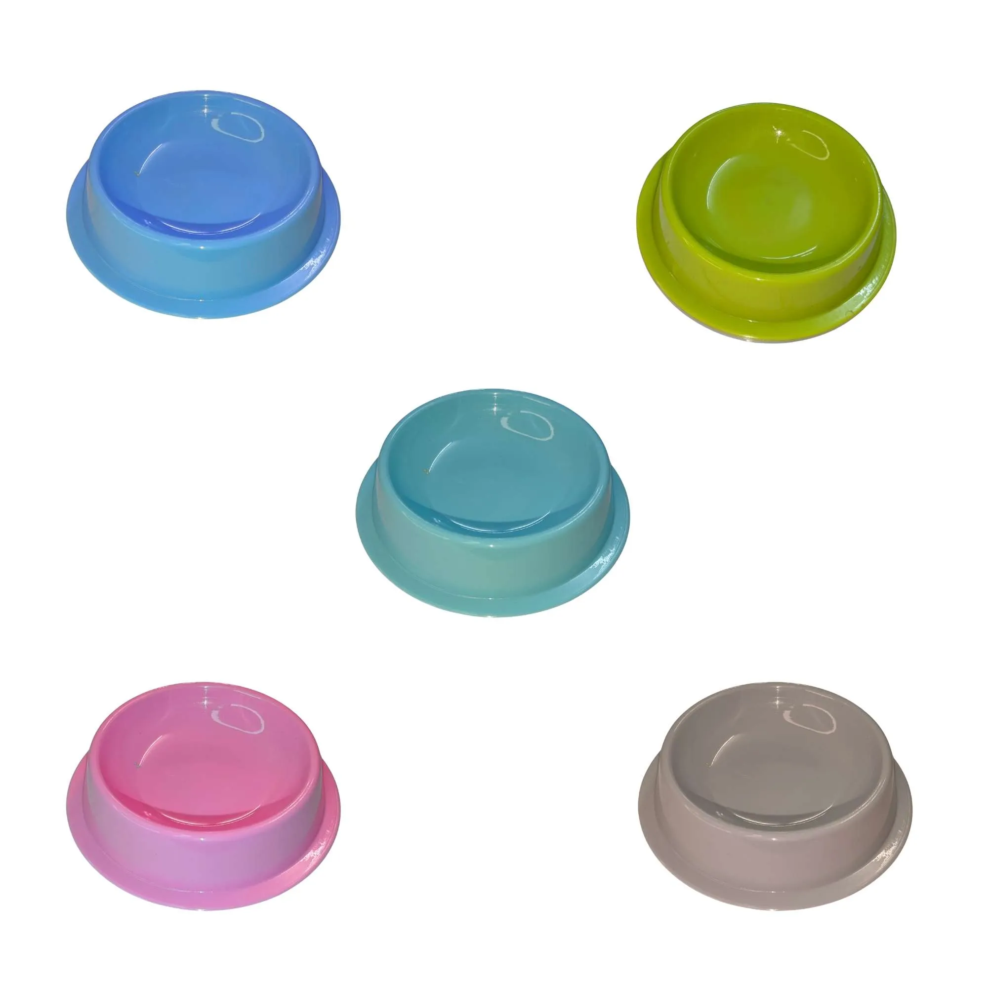 Single Plastic Cat Food Bowl | Lightweight Pet Feeding Dish for Cats & Small Pets