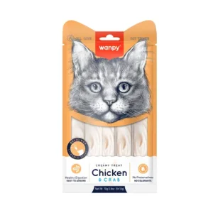 Wanpy Creamy Cat Treat Chicken 70gm (5×14gm)