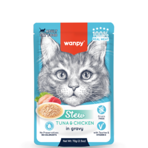 Wanpy Stew in Gravy Pouch Adult Tuna & Chicken 70gm