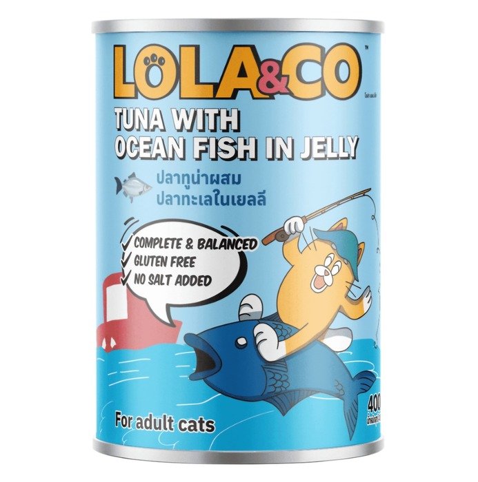 Lola & Co Can Tuna with Ocean Fish in Jelly 400gm