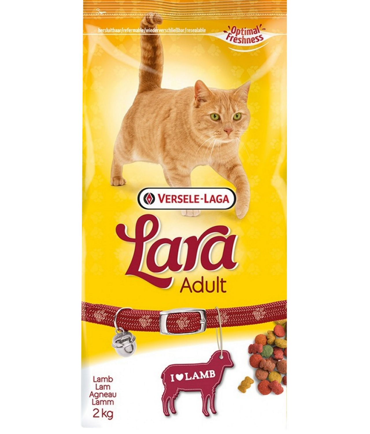 Versele-Laga Lara Adult Dry Cat Food with Lamb 2KG
