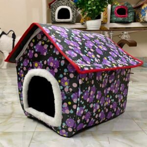 Cat Bed Pet Basket Cozy Kitten Lounger Cushion Cat House