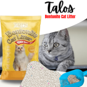 Talos Bentonite Cat Litter – 20L lemon flavour  Clumping & Odor Control Cat Sand