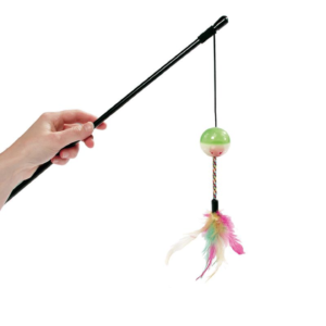 cat fishing rod toy, specifically the Karlie Cat Fishing Rod Day and Night