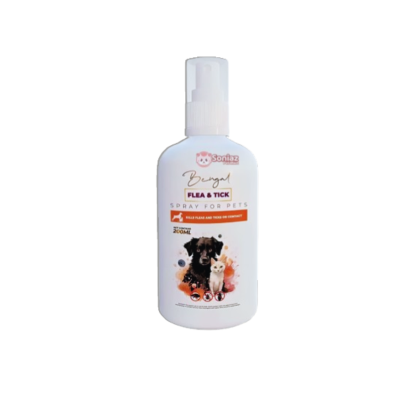 Bengal Flea & Tick Spray for Cats & Dogs 200ml
