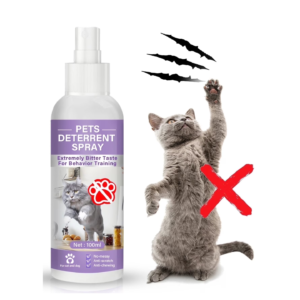 anti-scratch training spray used to protect furniture. 