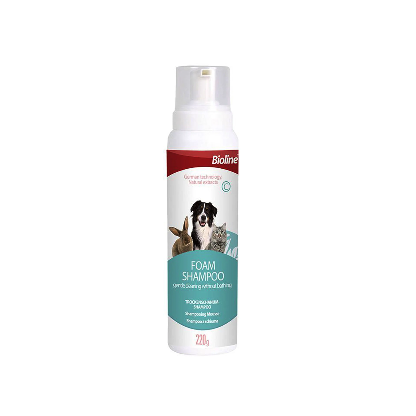 Bioline Dry Foam Shampoo for pets