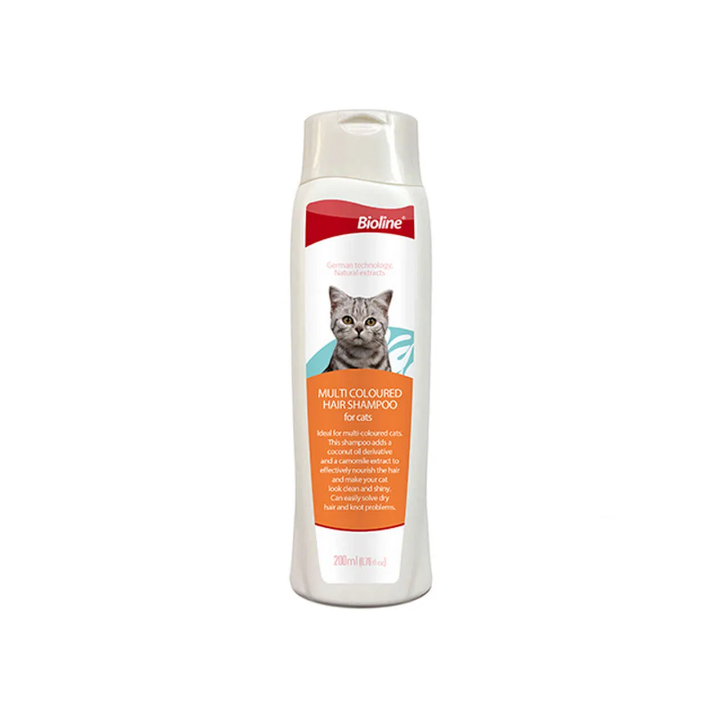 Bioline Multi-Coloured Hair Shampoo for Cats 200ml