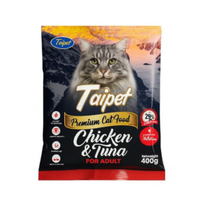 Taipet Premium Chicken & Tuna Dry Cat Food for Adult Cats 400g