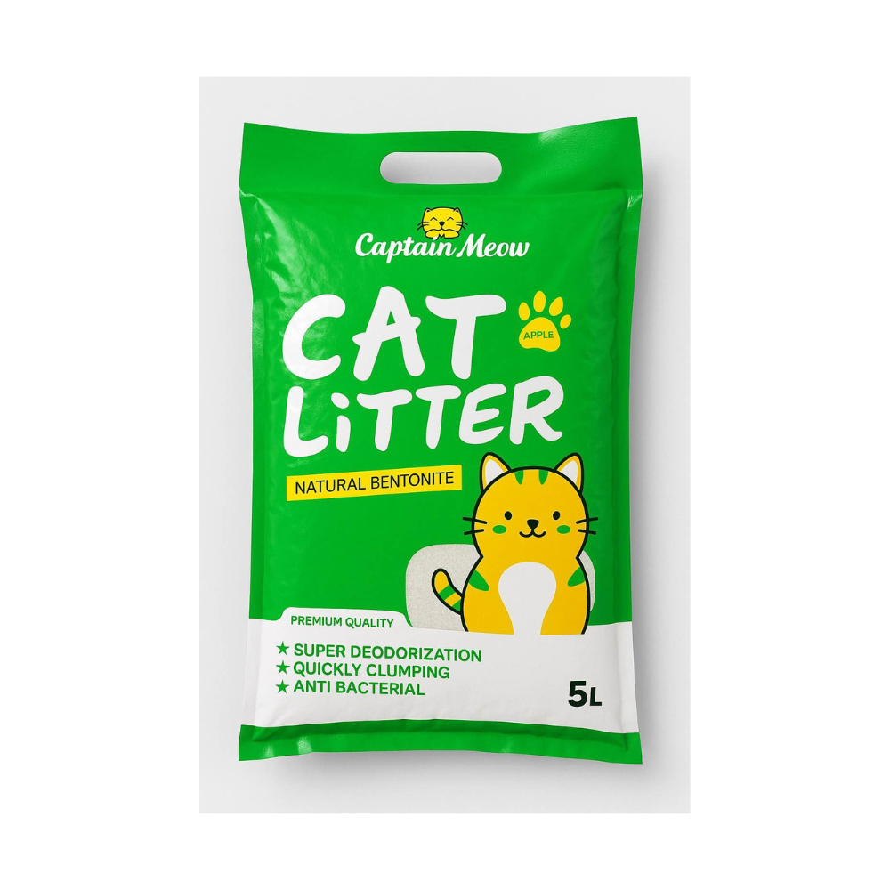 Captain Meow Cat Litter Apple – 5L