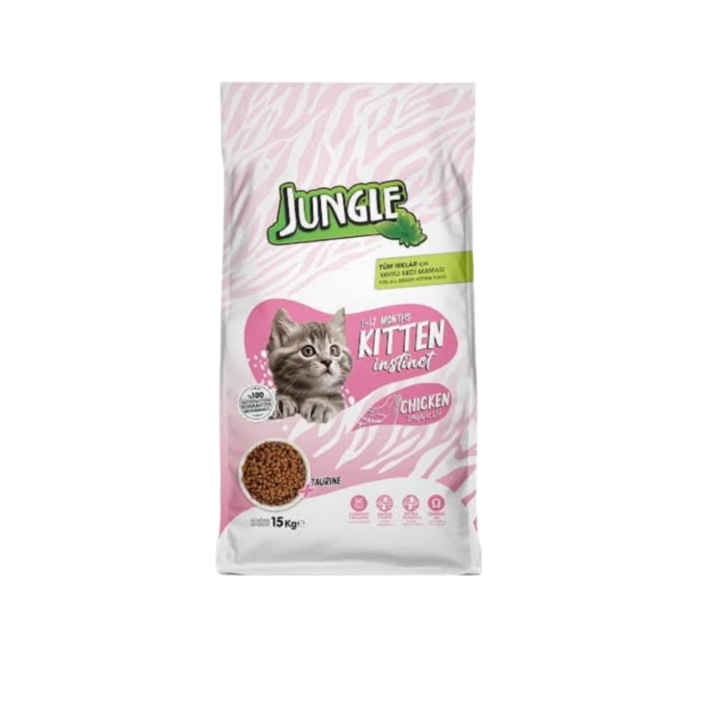 Jungle Chicken Flavored Kitten Food 15KG