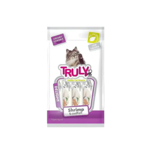 Truly Creamy Cat Treat Shrimp & Cod Fish 70gm (5×14gm)
