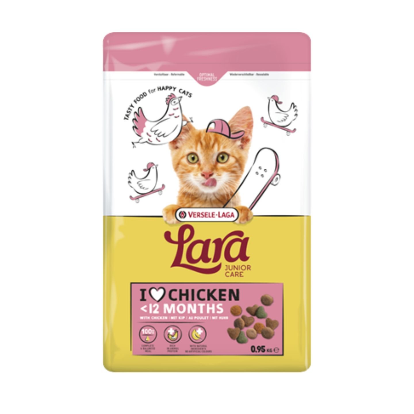 Lara Dry Cat Food Junior Care Chicken 950gm