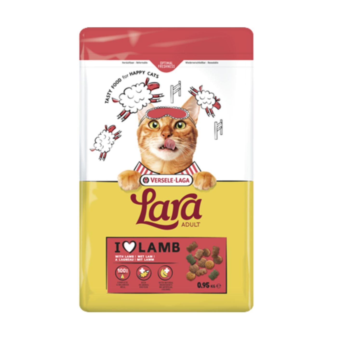 Lara Dry Cat Food Adult Lamb 2KG