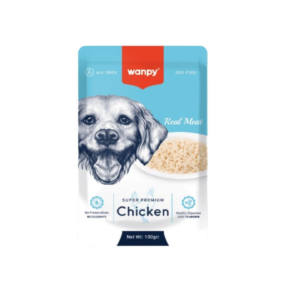 Wanpy Super Premium Chicken Wet Dog Food Pouch - 100g