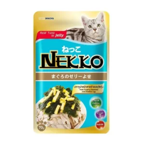 Tuna Topping Seaweed And Steamed Egg In Jelly Wet Food For Cats 70 G