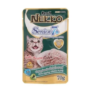 Senior 7 Plus Tuna Topping Chicken In Jelly Wet Cat Food 70 G, 1 Piece