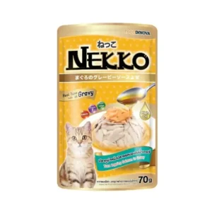 NEKKO Tuna Topping Salmon In Gravy Wet Food For Cats 70 G, 1 Piece