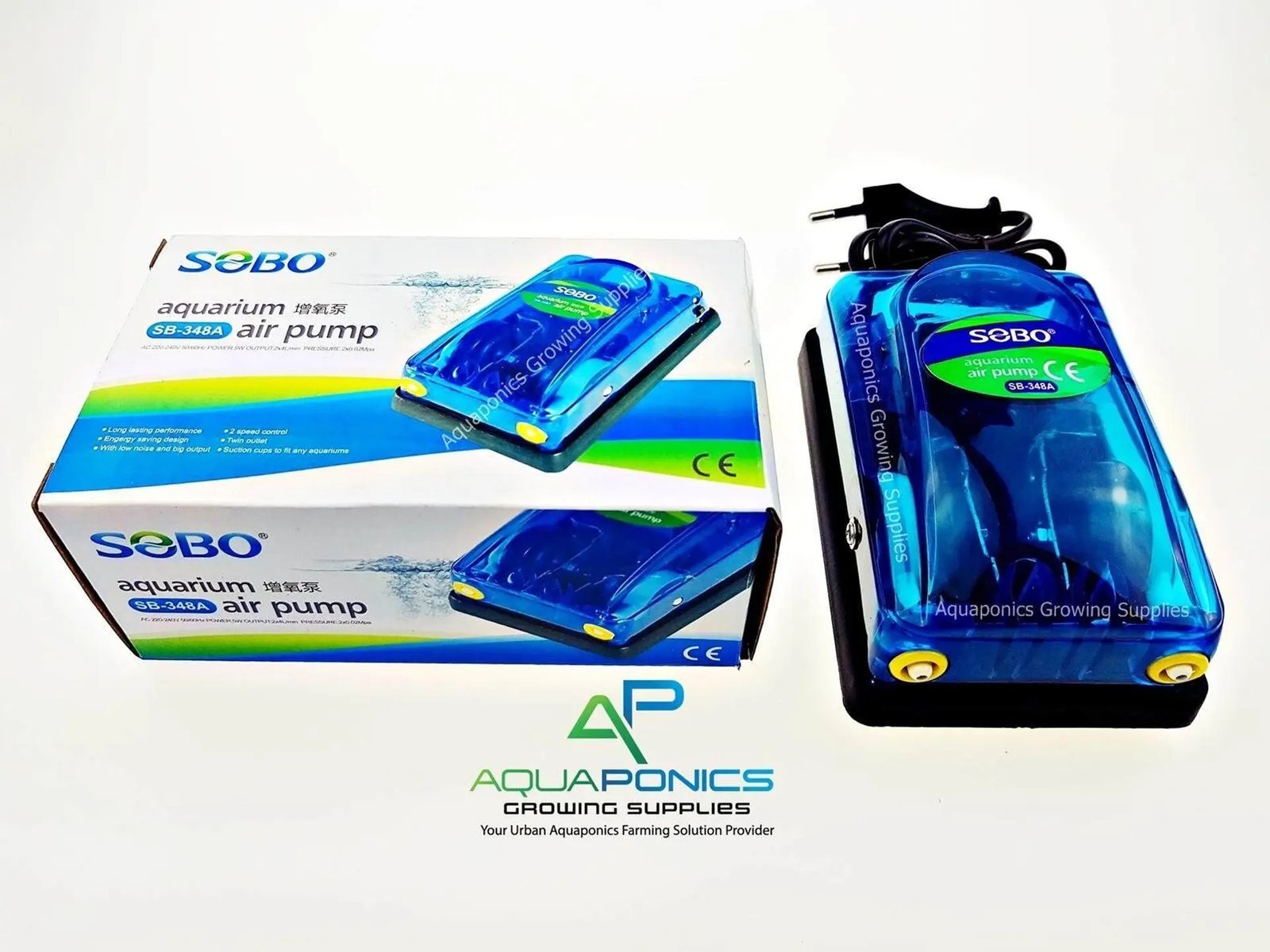 SOBO AquariumAir Pump SB-348A Double | 1 piece